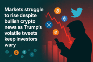 Markets struggle to rise despite a wave of bullish crypto news as Trump’s volatile tariff rhetoric keeps investors on edge