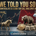 When the Market Was Blinded by FOMO, Cointiculate Saw the Top